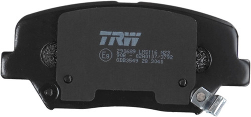 Juego de pastillas de freno TRW GDB3549 132,8mm 60mm