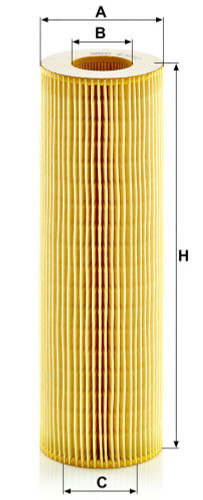 Filtro de aceite MANN-FILTER HU 1077/2 x 281mm 45mm