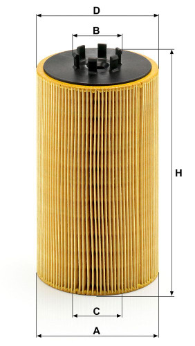 Filtro de aceite MANN-FILTER HU 1390 x 202mm 46mm