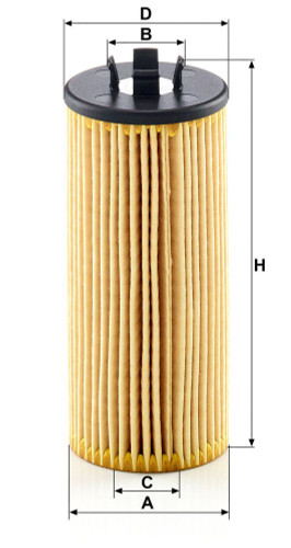 Filtro de aceite MANN-FILTER HU 6015 z KIT 126mm 26mm