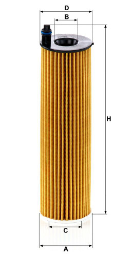 Filtro de aceite MANN-FILTER HU 6020 z 190mm 20mm