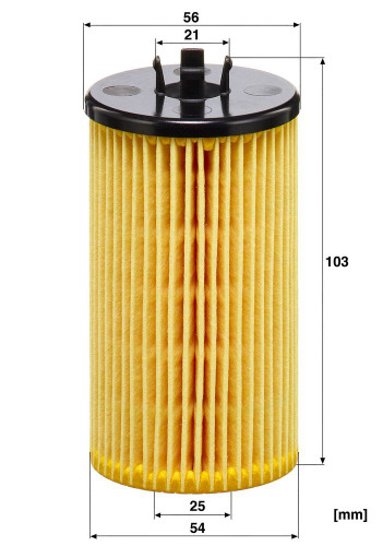 Filtro de aceite MANN-FILTER HU 612/2 x 103mm 21mm