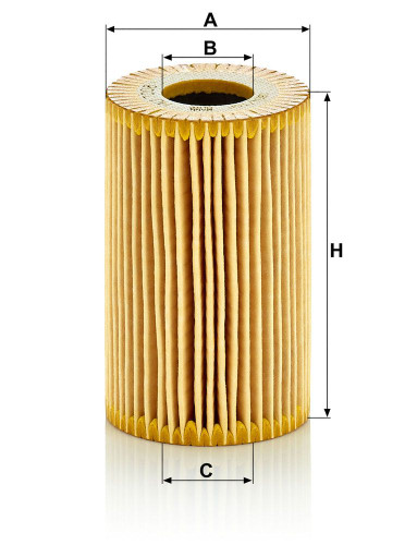 Filtro de aceite MANN-FILTER HU 7008 z 100mm 28mm