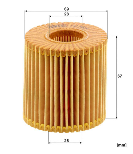 Filtro de aceite MANN-FILTER HU 7019 z 67mm 28mm