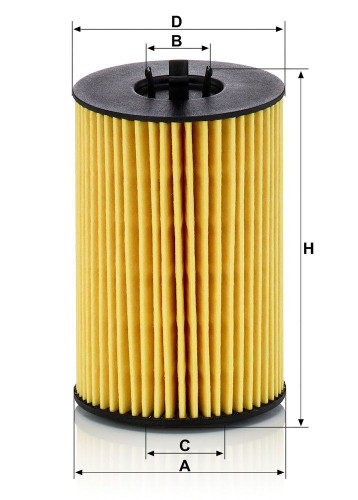 Filtro de aceite MANN-FILTER HU 7020 z 104mm 65mm