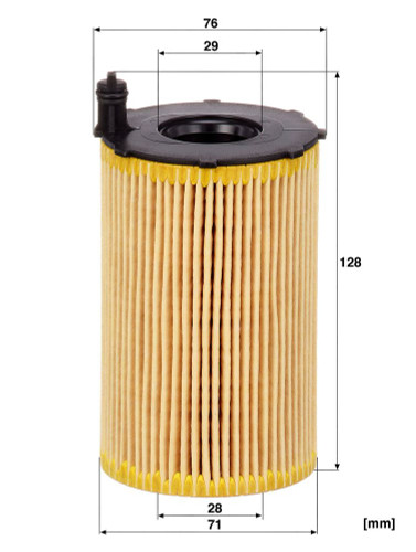 Filtro de aceite MANN-FILTER HU 8005 z 128mm 29mm