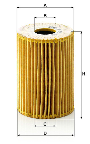 Filtro de aceite MANN-FILTER HU 825 x 101mm 27mm