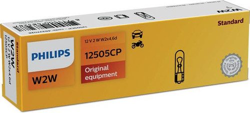 Lámpara, iluminación de guantera PHILIPS 12505CP 12V 2W