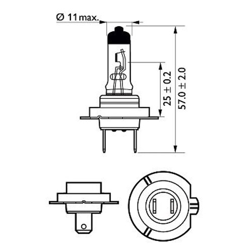Lámpara PHILIPS 12972RGTS2 12V 55W