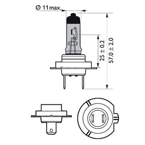 Lámpara PHILIPS 12972WVUSM 12V 55W