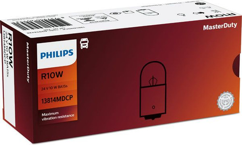 Bombilla, luz de posición lateral PHILIPS 13814MDCP 24V 10W