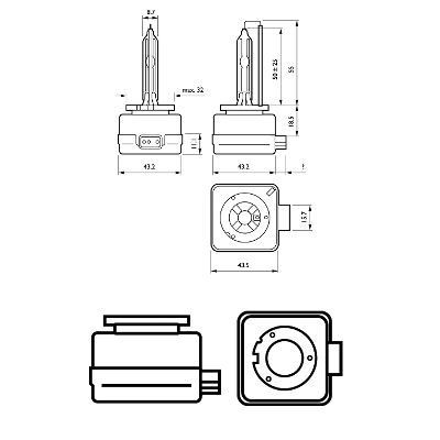 Lámpara PHILIPS 42403XV2C1 42V 35W