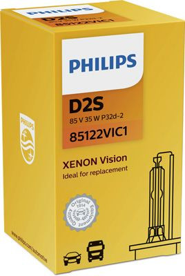 Lámpara Philips D2S Xenon Vision en su envase