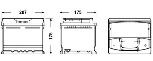 Batería de arranque TUDOR TA472 12V 47Ah
