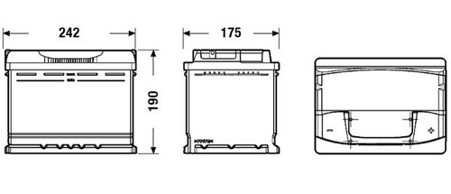 Batería de arranque TUDOR TA640 12V 64Ah