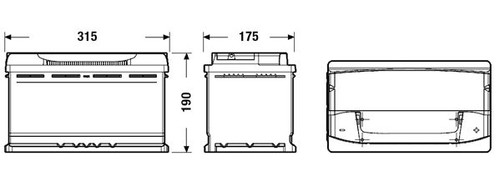 Batería de arranque TUDOR TA900 12V 90Ah