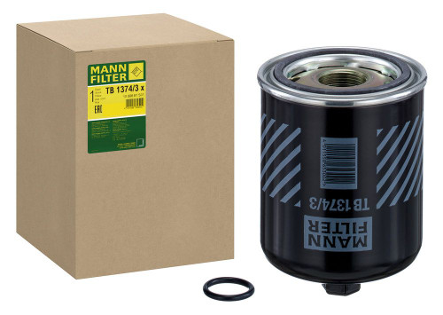 Cartucho del secador de aire, sistema de aire comprimido MANN-FILTER TB 1374/3 x 178mm 136mm