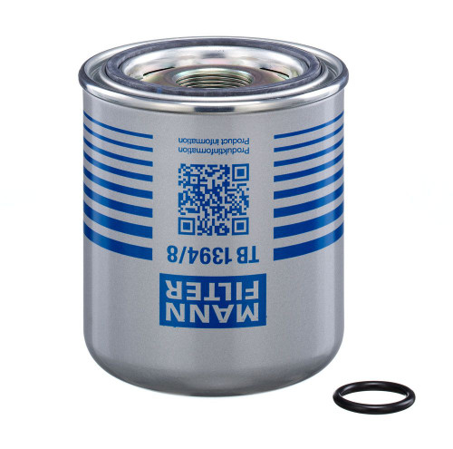 Cartucho del secador de aire, sistema de aire comprimido MANN-FILTER TB 1394/8 x 165mm 136mm