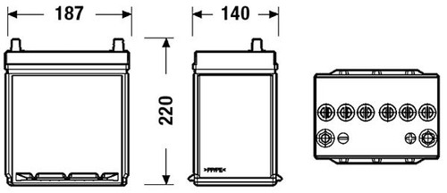 Batería de arranque TUDOR TB356A 12V 35Ah
