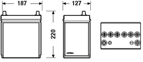 Batería de arranque TUDOR TB357 12V 35Ah