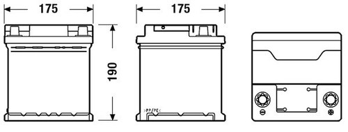 Batería de arranque TUDOR TB440 12V 44Ah