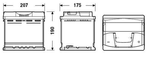Batería de arranque TUDOR TB500 12V 50Ah