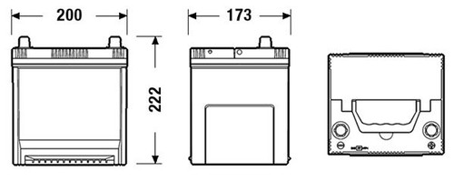 Batería de arranque TUDOR TB504 12V 50Ah