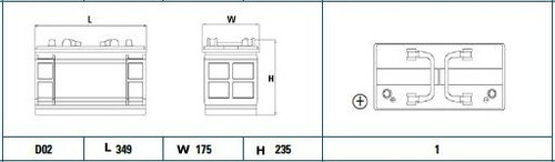 Batería de arranque TUDOR TG1101 12V 110Ah