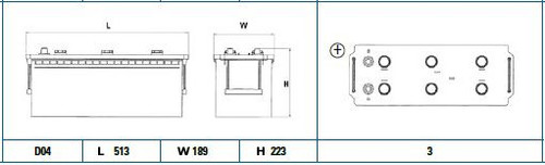 Batería de arranque TUDOR TG1403 12V 140Ah