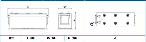 Batería de arranque TUDOR TG1406 12V 140Ah