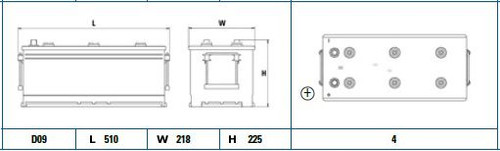 Batería de arranque TUDOR TG1806 12V 180Ah