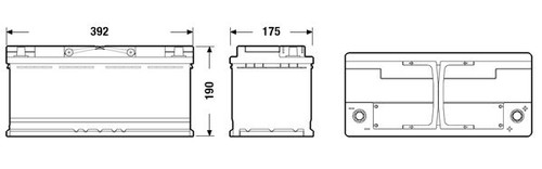 Batería de arranque TUDOR TK1060 12V 106Ah