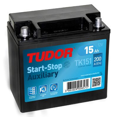 Batería de arranque TUDOR TK151 12V 15Ah
