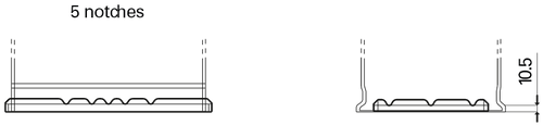 Esquema de fijación de la batería TK960