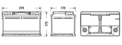Batería de arranque TUDOR TL652 12V 65Ah