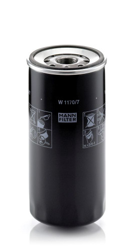 Filtro de aceite MANN-FILTER W 1170/7 229mm 108mm
