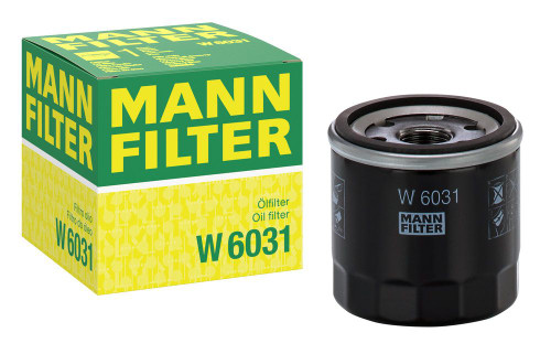 Filtro MANN W 6031 junto a su caja