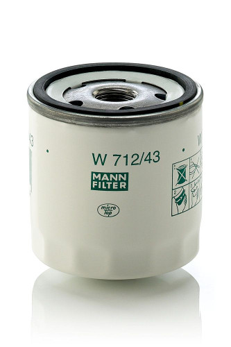 Filtro de aceite MANN-FILTER W 712/43 79mm 76mm