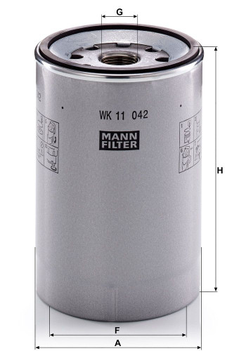 Filtro combustible MANN-FILTER WK 11 042 z 158mm 108mm