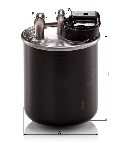Filtro combustible MANN-FILTER WK 820/16 100mm 86mm