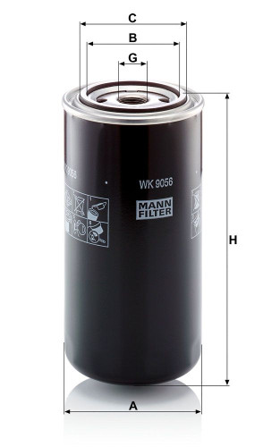 Filtro combustible MANN-FILTER WK 9056 190mm 93mm