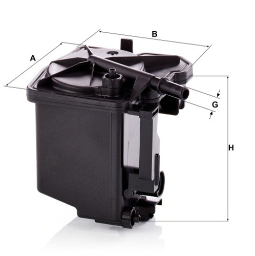 Filtro combustible MANN-FILTER WK 939/2 z 123mm 135mm