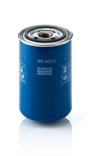 Filtro MANN-FILTER azul con parte superior visible