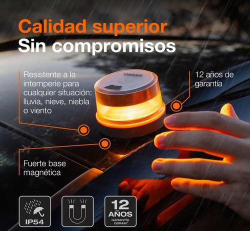 Baliza OSRAM resistente con base magnética