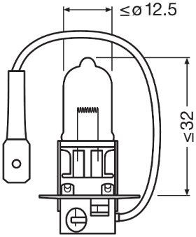 Lámpara, faro de curva dinámico ams-OSRAM 64151 12V 55W