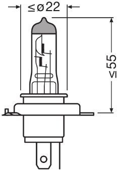 Lámpara, faro antiniebla ams-OSRAM 64193CBN-1BL 12V 60/55W
