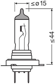 Lámpara, luces largas/diurnas ams-OSRAM 64210NB220-2HB 12V 55W