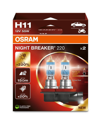 Bombilla, luces diurnas ams-OSRAM 64211NB220-2HB 12V 55W