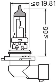 Lámpara, faro de curva dinámico ams-OSRAM 9006CBN-2HB 12V 51W