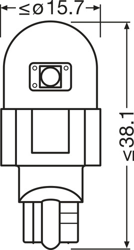 Lámpara, luz para lectura ams-OSRAM 921DWP-2BL 12V 2,1W